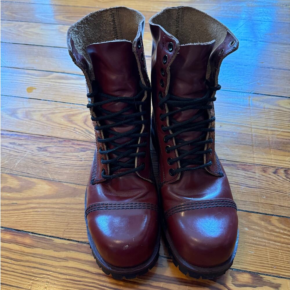 Vintage Underground England Steel Toe Leather Boots – Men's 7.5/Women's 9